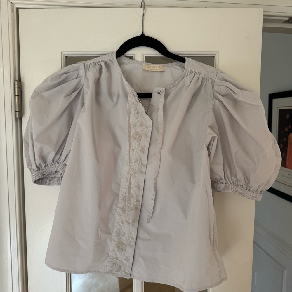 Ulla Johnson Colette Top in Dove size 6 - Picture 6 of 10